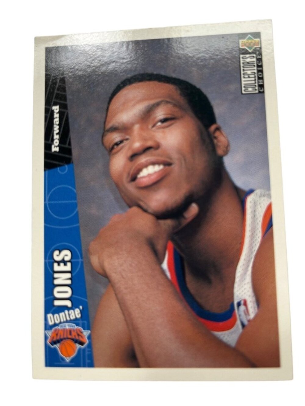1996-97 Upper Deck Collectors Choice NBA Knicks Dontae Jones Rookie Card #293